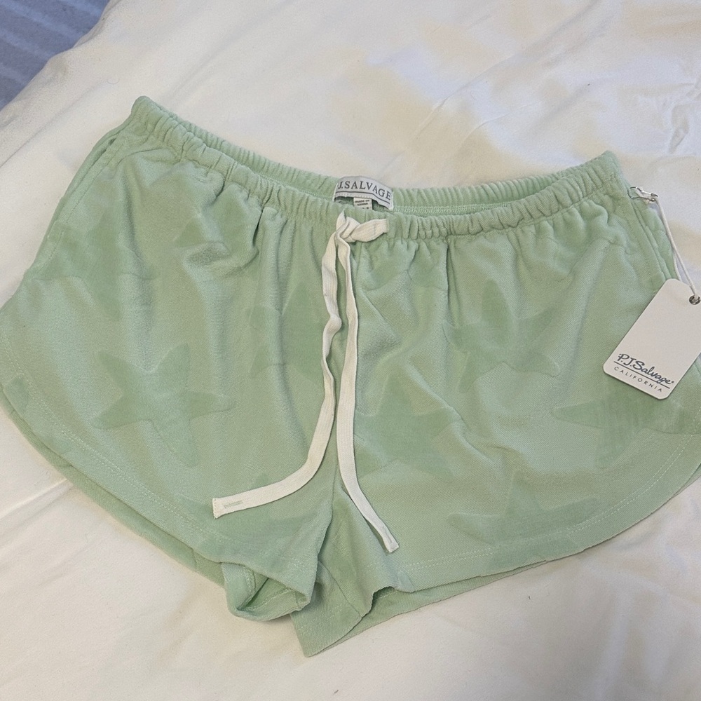 PJ Salvage Light Green Lounge Shorts